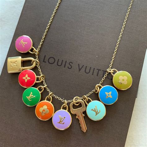 louis vuitton necklace green|louis vuitton necklace vintage.